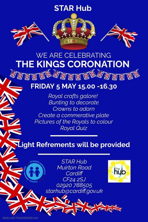 STARCOMMUNITYHUB (@starcommhub) on Twitter photo Rydym yn Dathlu Coroni’r Brenin
We Are Celebrating the King’s Coronation <a href="/StSaviourCF24/">S Saviour's, Splott 🧡</a> @MoorlandPrimary <a href="/StAlbansSchool1/">St Alban's School</a> <a href="/BadenPowellPS/">Baden Powell PS</a> <a href="/AdamsdownPrm/">Adamsdown Primary 🧡</a> Rydym yn Dathlu Coroni’r Brenin
We Are Celebrating the King’s Coronation <a href="/StSaviourCF24/">S Saviour's, Splott 🧡</a> @MoorlandPrimary <a href="/StAlbansSchool1/">St Alban's School</a> <a href="/BadenPowellPS/">Baden Powell PS</a> <a href="/AdamsdownPrm/">Adamsdown Primary 🧡</a>