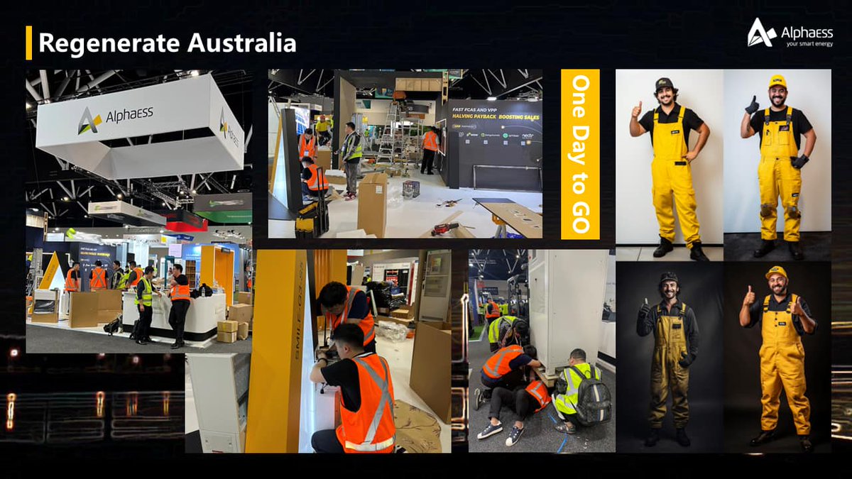 AlphaESS's tweet photo. G'day, Aussies! The #SEC Expo is almost here, and our team are champing at the bit to show you what we've got. We've been flat out like a lizard drinking, working together to create an unforgettable experience for visitors.
Swing by Booth #Titanium2, Halls 5-7, #ICC!  #AlphaESS https://t.co/hmyKEAmD6k