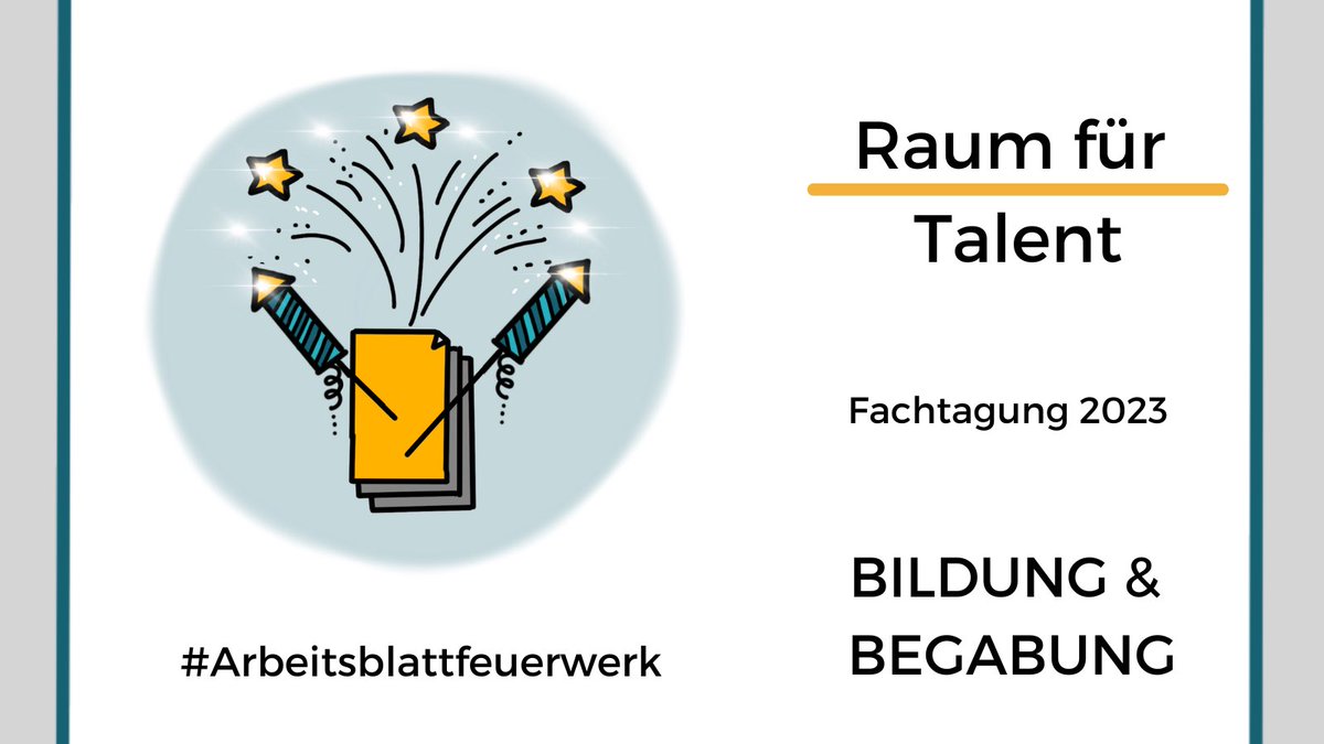 Mein Wort des Tages #Arbeitsblattfeuerwerk ☺️

1. Beitrag ist schon vorbei!
2. Netzwerk-Speed-Dating
3. Wahlvortrag (jetzt)

#RaumfürTalent @BildungBegabung