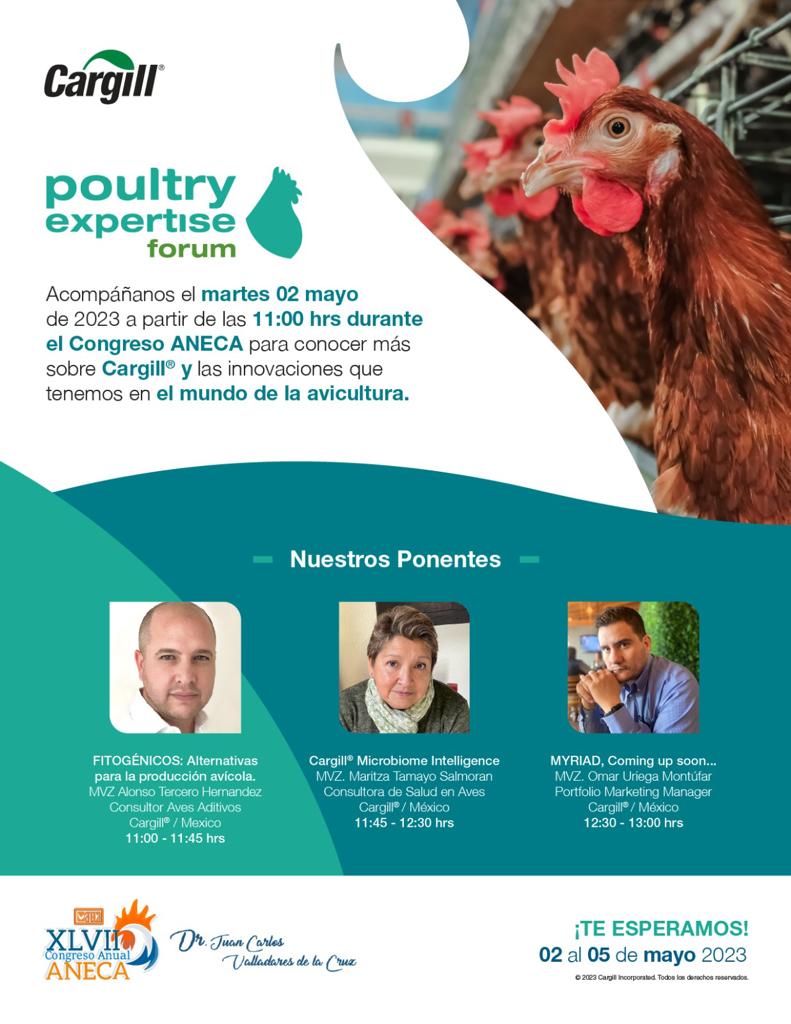 Iniciamos el XLVII Convención Anual ANECA 2023, con el Precongreso de Cargill, Poultry Expertise Forum. Los esperamos a las 11 AM en el Poliforum León, Guanajuato.
#Aneca2023 #ANECA #Avicultura #Cargill