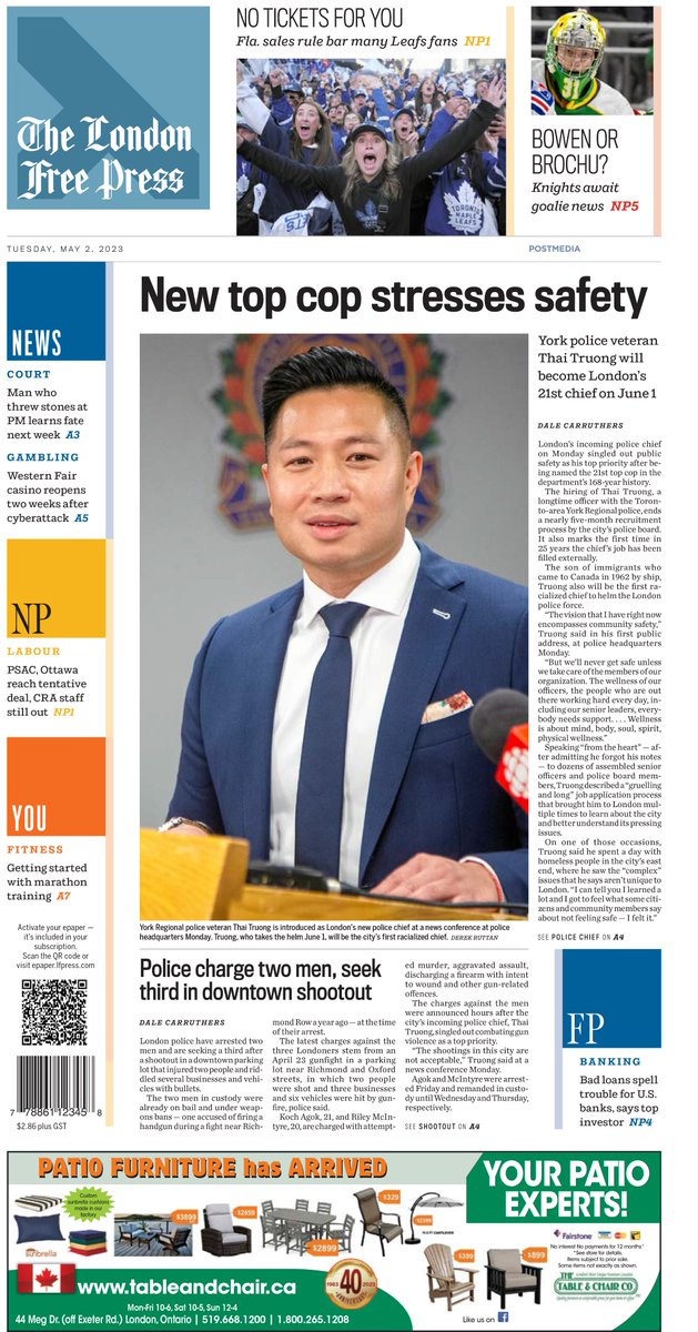 London Free Press on Twitter "FrontPageNews ldnont"