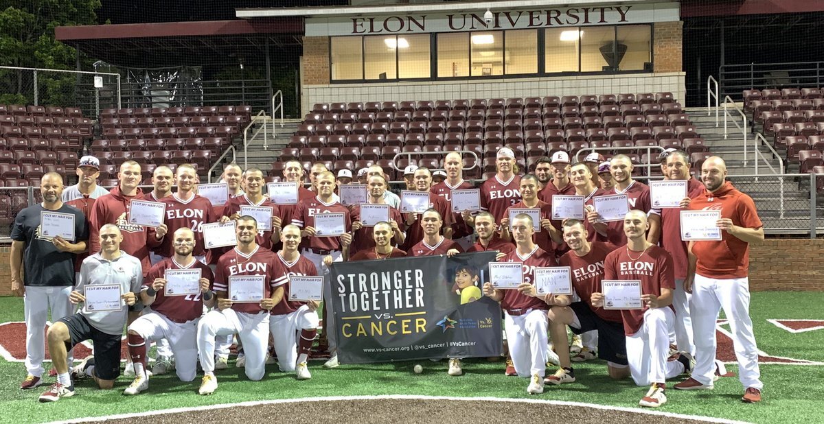 Huge thank you to #VsCancer Ambassador Coach Kennedy and <a href="/ElonBaseball/">Elon Baseball</a>! They have partnered with Vs. Cancer every season since 2014 raising a total of $168,000! This past year they've raised over $10,000! ⚾️👏 #phoenixrising