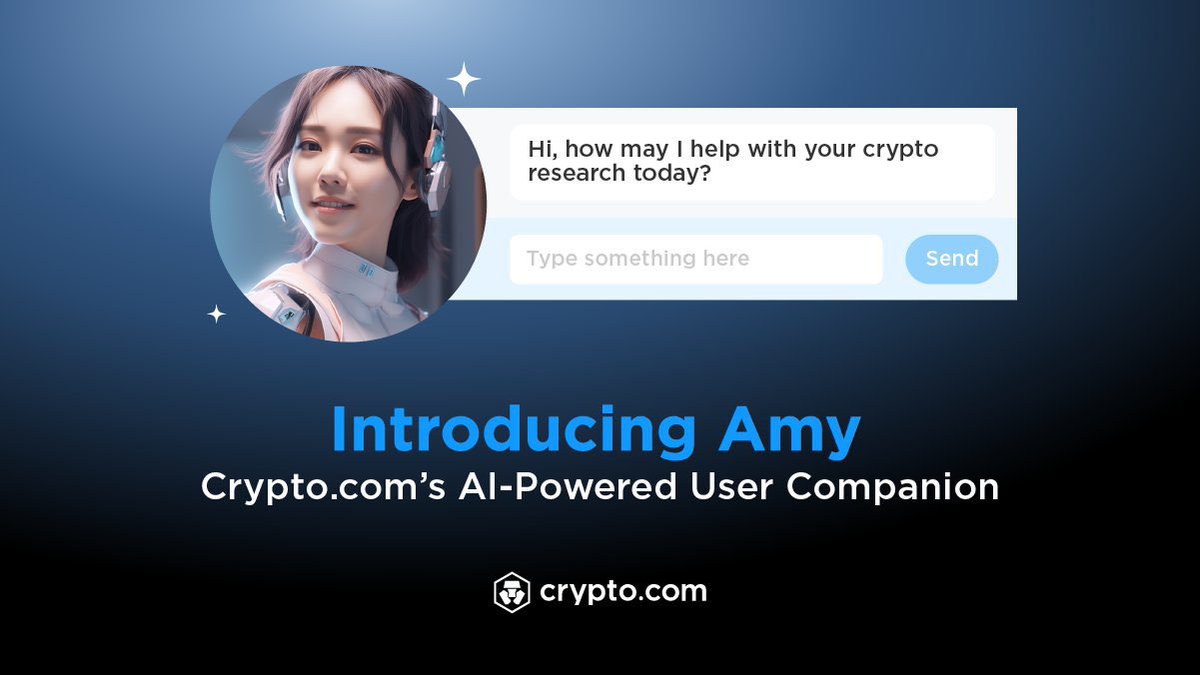 CryptEcoNews's tweet photo. Découvrez Amy, le nouvel assistant IA de @CryptoCom, basé sur ChatGPT, qui fournit aux utilisateurs des informations en temps réel sur les #crypto variées. Ne manquez aucune information importante !
#cryptomonnaie #assistantvirtuel https://t.co/Rs9hFj88a1