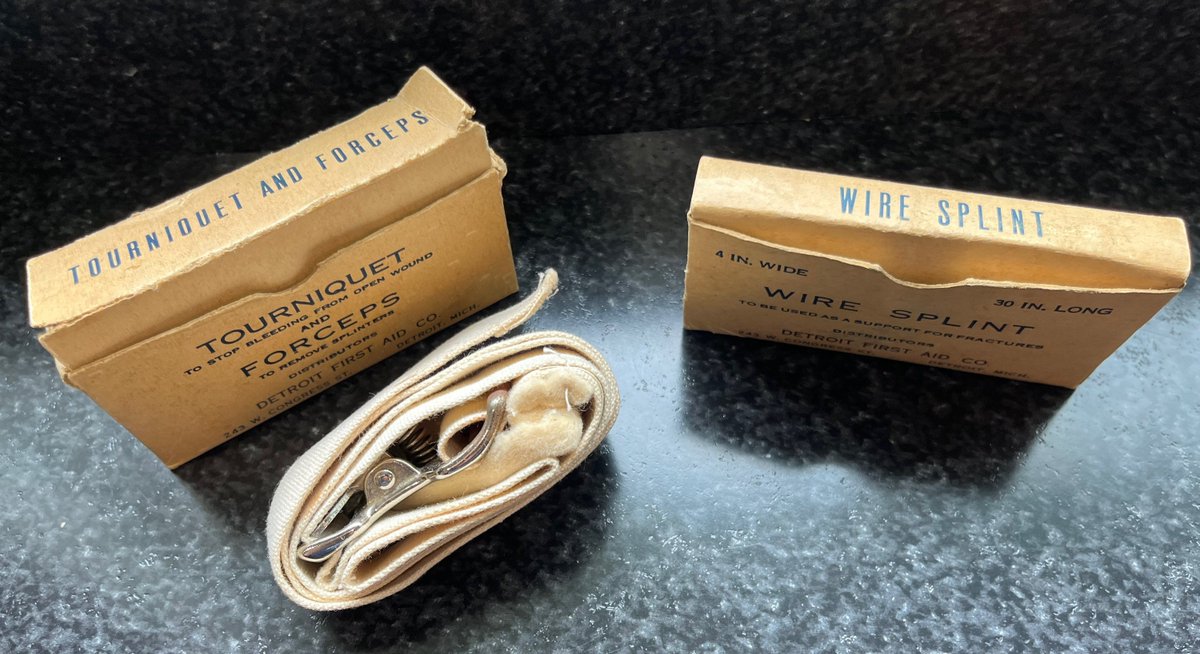 zetsvintage's tweet photo. Excited to share the latest addition to my #etsy shop: Vtg Medical Equipment Tourniquet and Forceps With Box &amp; Wire Splint DETROIT First AID Co Original Box NIB https://t.co/camhplvpXg #antiquemedicine #collectorsitem #instructionsforuse #collectoritemonly #oneofakindi https://t.co/vPJKCLoitk