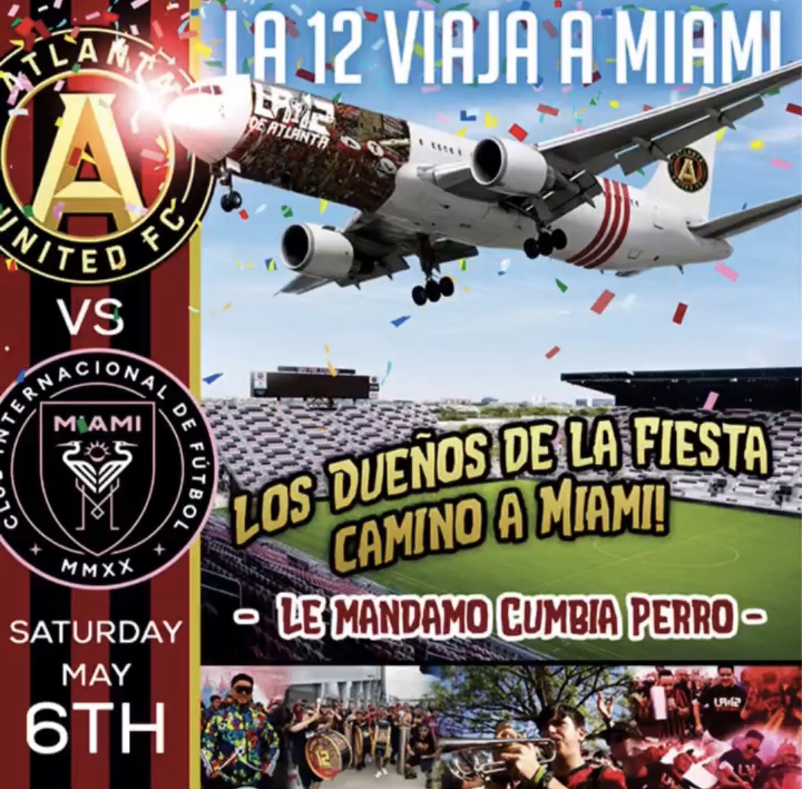la12deatl's tweet photo. La 12 is Ready for Miami!!!!

See y’all there!!

PM for anything and be on the look out for tailgate/ get togethers with all SGs. 

@VamosATLUTD @ATLUTD 
@ATL_Gulch https://t.co/yoJYnZczhi