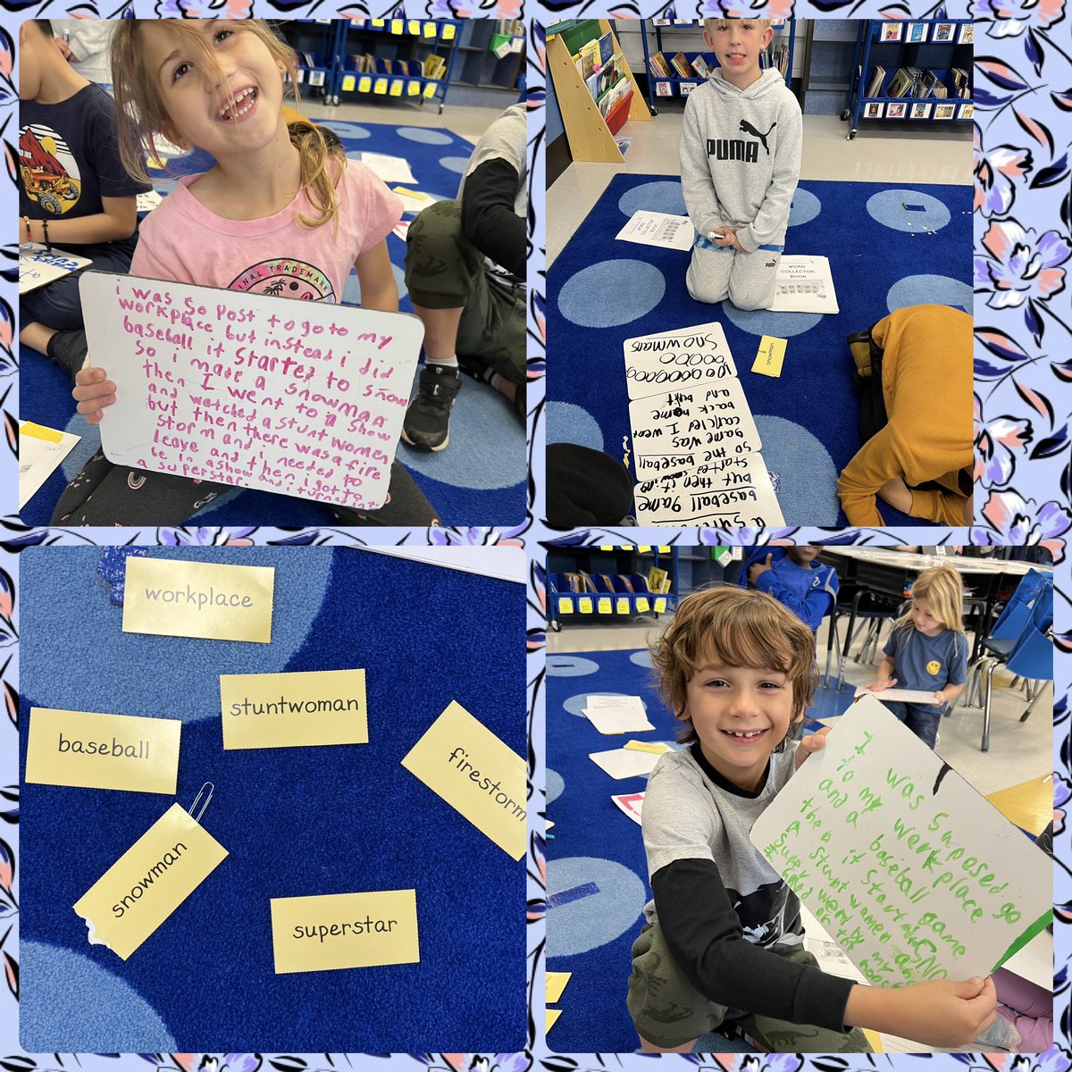 We are Word Collectors! Today we are collecting and learning compound words and writing stories with them! <a href="/WestSchoolLBNY/">West School</a>