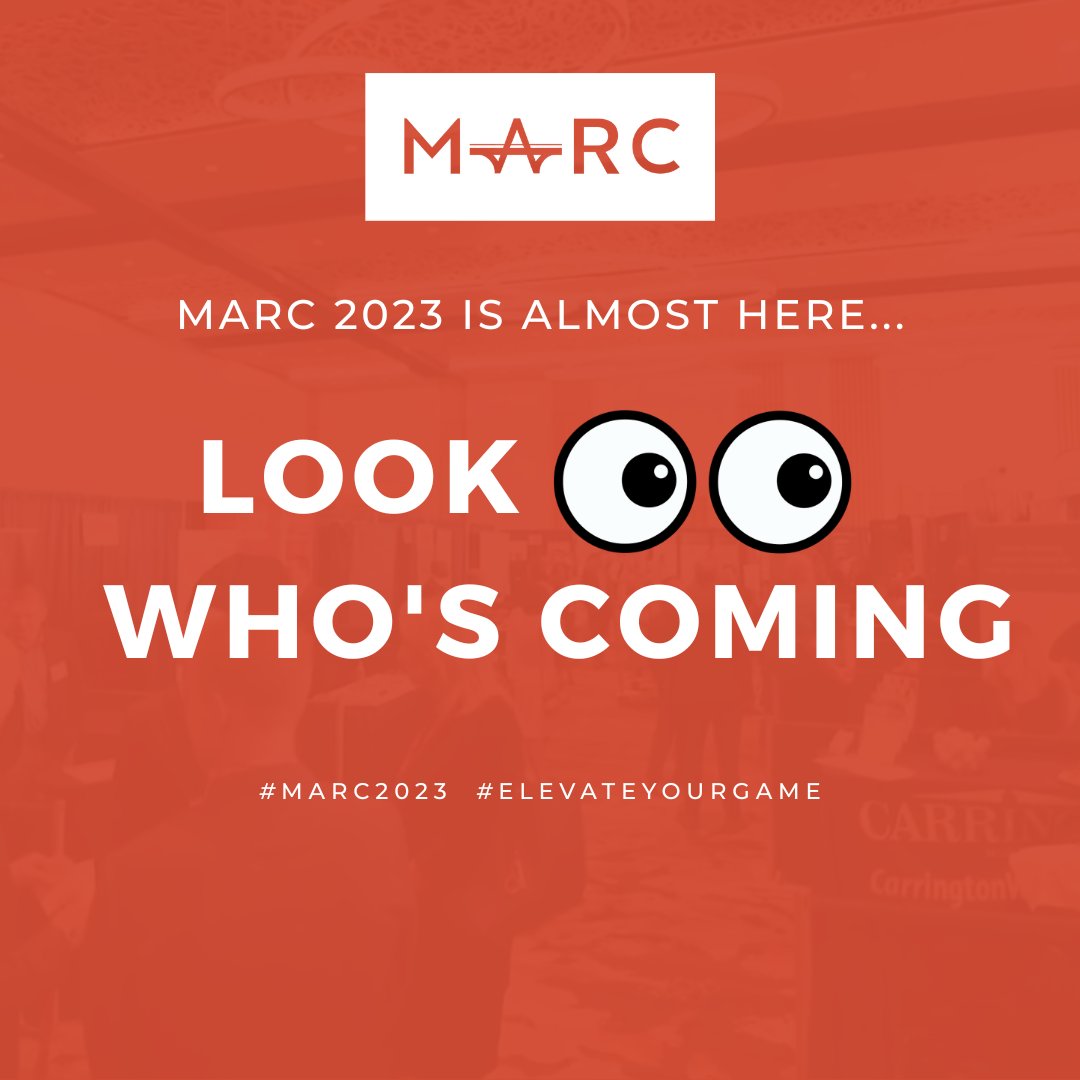 marc_mid's tweet photo. Look Who's Coming to MARC 2023! We are just one week  away; don't miss out on the largest conference in the Mid-Atlantic! Register today: https://t.co/5PBOMdpYHD https://t.co/ROorB4DQDz