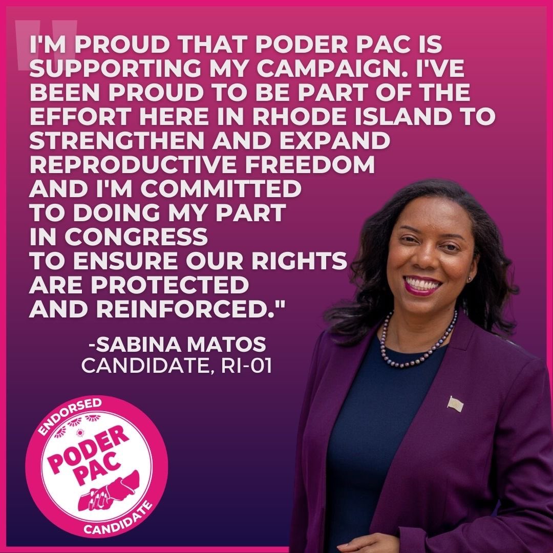 Poder Pac On Twitter Today We Are Endorsing Sabina Matos Campaign For Congress In Rhode