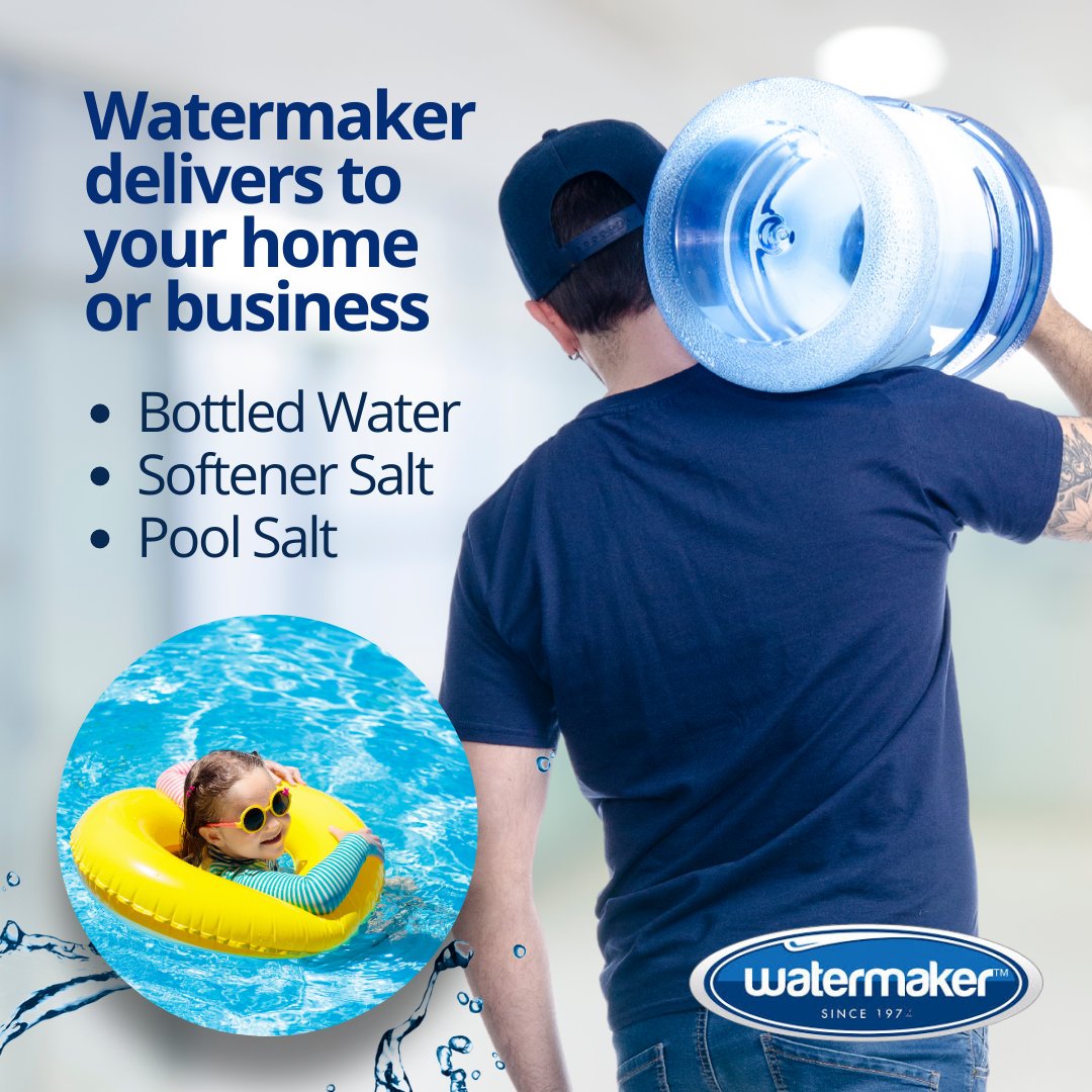 watermaker1974's tweet photo. Watermaker delivers to your home or business.

• Bottled Water
• Softener Salt
• Pool Salt

Call 1-800-265-9184 Ext 3
sales@watermaker.ca
Visit our Orangeville or Fergus locations
https://t.co/UIUwe1AhLL

#WatermakerEffect #Watermaker #DrinkingWater #SoftWater #PoolSalt https://t.co/fBm9G9VU2L