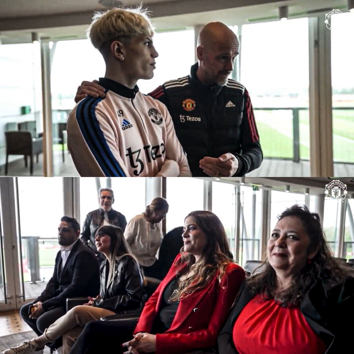 AtaqueFutbolero's tweet photo. 🗣️ “Conocí a tu familia, las personas más importantes en tu vida. Es un gran, gran momento, así que voy a decir unas palabras.

Él está progresando y ha mejorado mucho. Se merece este nuevo contrato. Se lo merece por su rendimiento y luchó por su lugar en el equipo. Ahora espero y creo que este nuevo contrato es una fuente de inspiración y motivación para hacerlo aún mejor. 

Este club necesita jugadores que puedan lograr cosas increíbles y ganar trofeos, porque al final de temporada, tener un contrato como este está genial, pero lo que realmente importa es ganar títulos. 

Al final de una carrera, querés mirar hacia atrás y decir: ‘Gané la Premier League, gané la Champions League, fui a la Copa del Mundo’. Él tiene el talento para hacerlo. Pero el talento tiene que funcionar, porque el talento que no funciona, no llega lejos. Este es un nuevo comienzo y desde mañana, nuevos objetivos”.

Ufff, el dicurso de Erik ten Hag a Alejandro Garnacho y su familia, tras su renovación con Manchester United.

Hermoso. 🇦🇷👏🏼❤️
