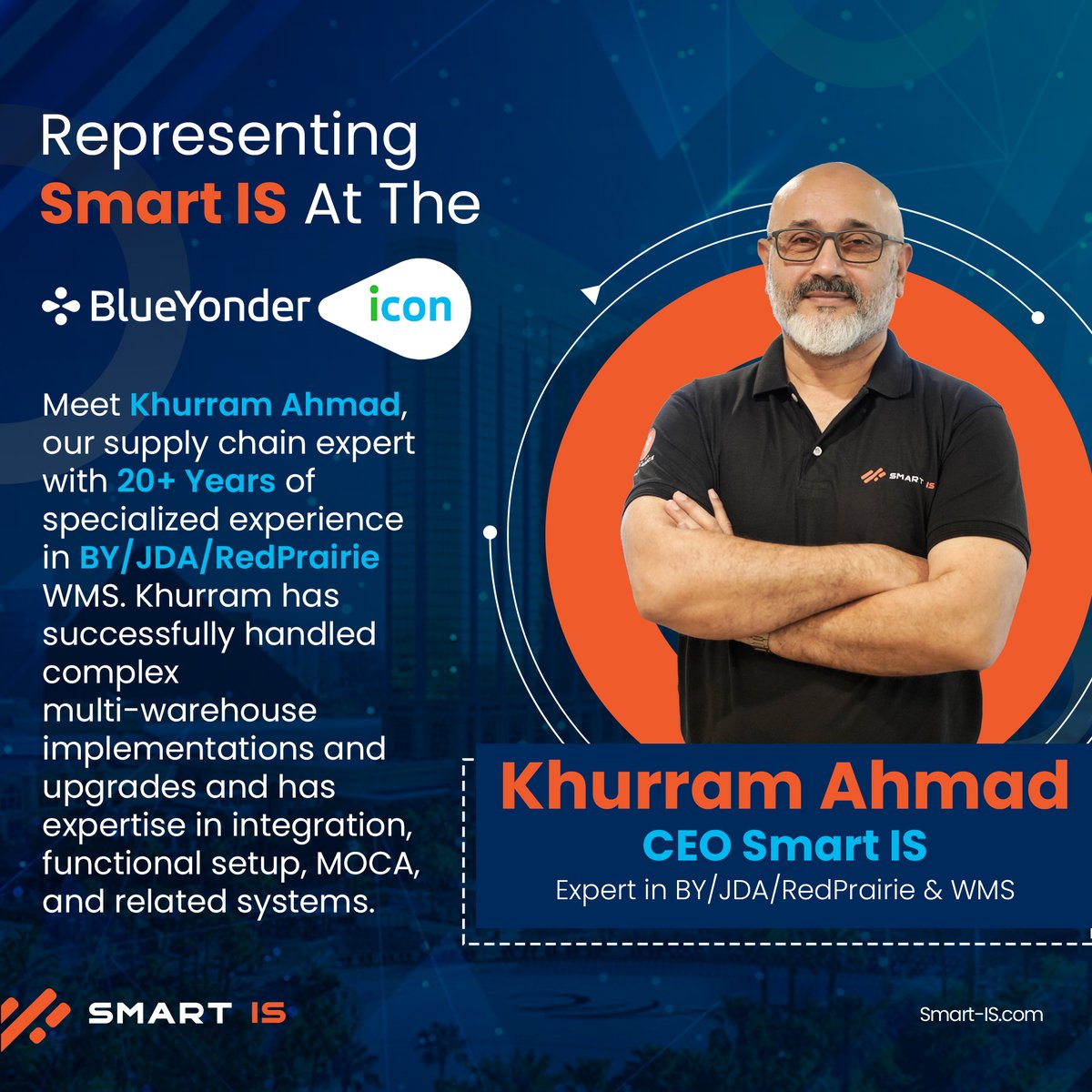 SmartISIntl's tweet photo. We are excited to connect at @BlueYonder ICON 2023 with industry experts and present our innovations. Connect with Khurram Ahmad, CEO of Smart IS, to learn more about us.
For more info: https://t.co/wDBN597v8o
#SmartIS #BYICON2023 #SupplyChain #blueyonder #ai #WMS #Logistics https://t.co/vvDkr4wmuK