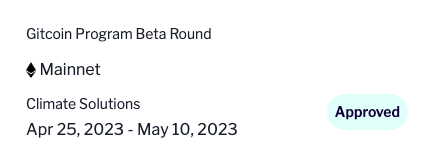 nawonmesh's tweet photo. We are happy to announce that our
@Gitcoin Beta Climate Round application has been finally approved.

Please donate $1 of DAI / ETH to help regenerate Buxar, India through implementation of nature-based solutions.

Donation link - https://t.co/QaX8vnHH11

#GitcoinBeta #Gitcoin https://t.co/HGKMDR93Kg