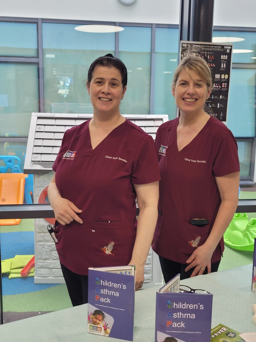 For #WorldAsthmaDay, the team in CHI at Tallaght hosted by Mary Devitt and Catherine Carrig Respiratory CNS's, held information stands to help raise awareness about the disease ❤️ #ourchildrenshospital #WorldAsthmaDay2023