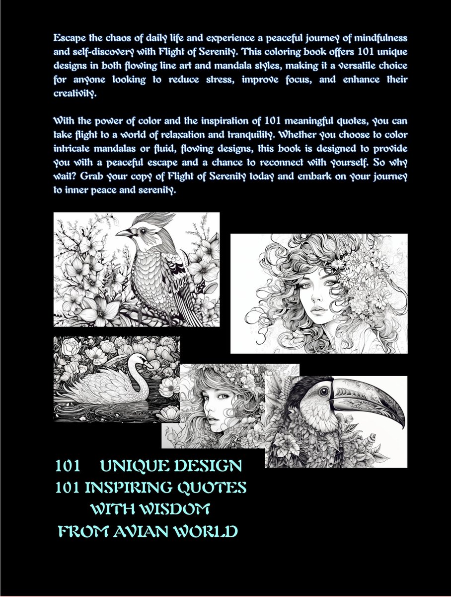 nargesbeigiii's tweet photo. "Exciting news! My new coloring book, 'An Adult Coloring Book for Stress Relief and Positive Thinking,' is now available on Amazon! Click the link below to check it out, I'd love it if you could leave a review on Amazon. Thank you for your support!"
😍 https://t.co/Rm7zfasqvn https://t.co/ctBv6XiHsj