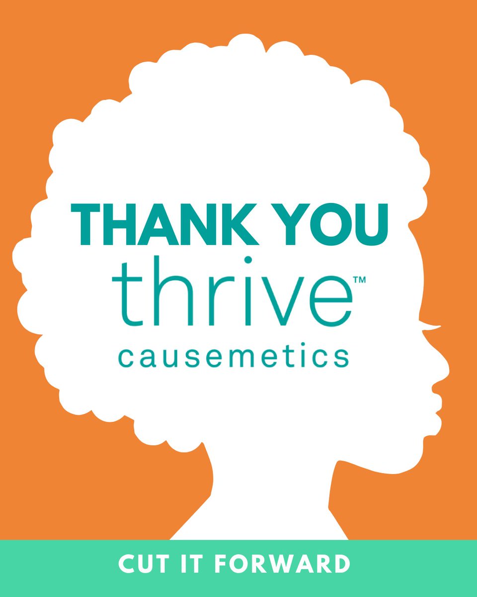 Through our partnership, Thrive Causemetics® has donated their vegan + cruelty-free beauty products to Cut It Forward which will be used to support caregivers, foster parents, and adoptive parents of children of color.

Thank you @thrivecausemetics for your support!
