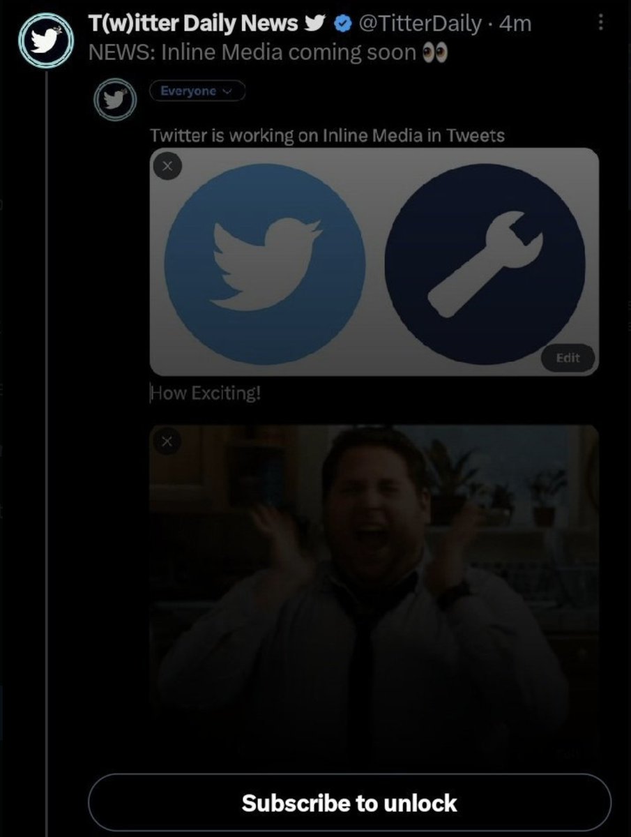 T(w)itter Daily News on Twitter "NEWS Twitter is working on Tweet