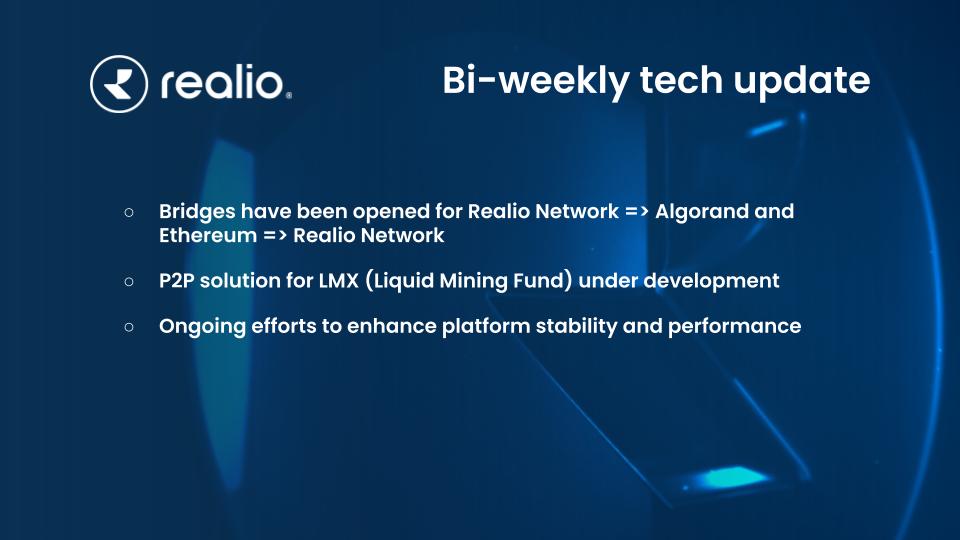 realio_network's tweet photo. "Don't count the days; make the days count."

 Bi-weekly #realiotech 🛠️ https://t.co/dhUHfRZlCf