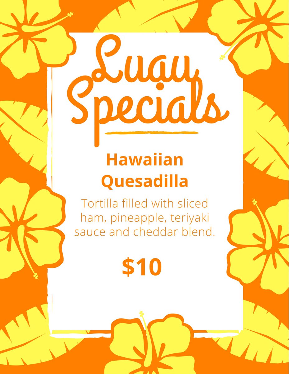 Join us for the Old 64 “Friends in Aloha Places” this Saturday. Karaoke starts at 7 and this food special starts rolling at noon!