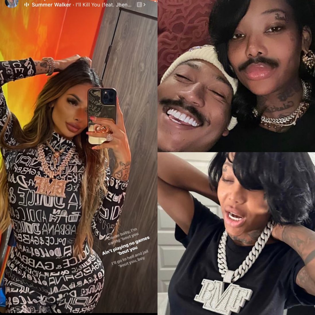 Daily Loud on X: Celina Powell post a pic in Lil Meech's BMF chain and  drops a sex tape… just one day after Lil Meech and Summer Walker go public  with their