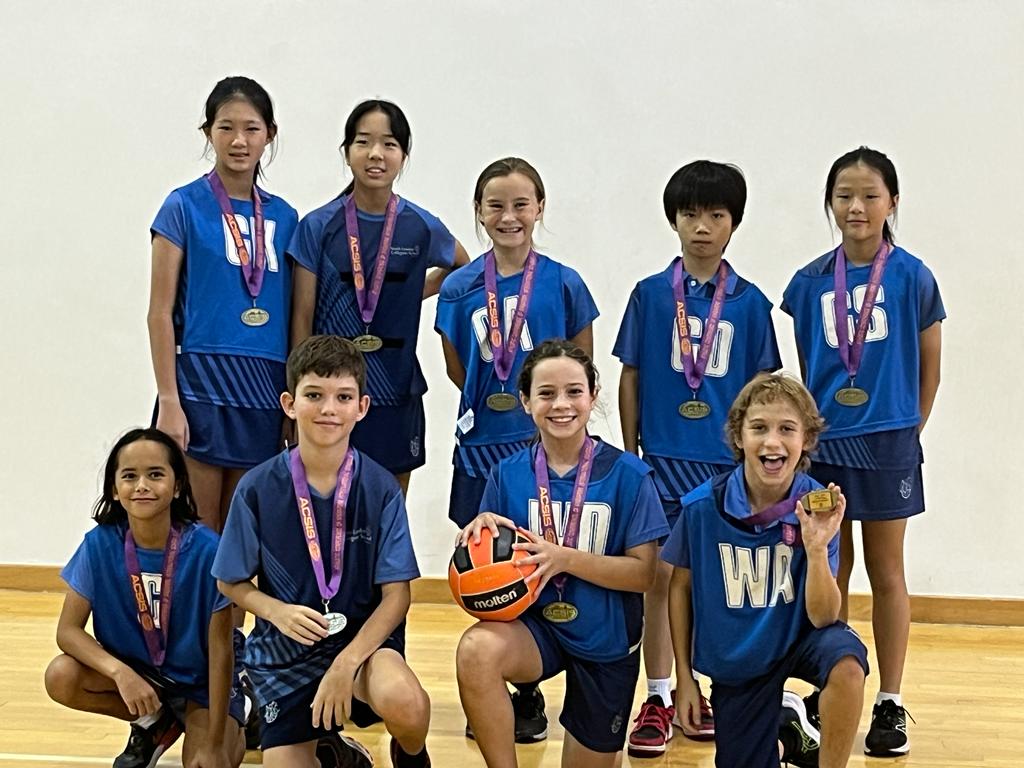 NLCS_Singapore's tweet photo. Congratulations to our U11 netball team for clinching the Division 2 and 3 titles over the weekend! Our young athletes showed amazing teamwork and perseverance, making us all proud. Let's keep up the good work and bring home more trophies in the future! #U11Netball #NLCSSport https://t.co/3bMDmXt6AI