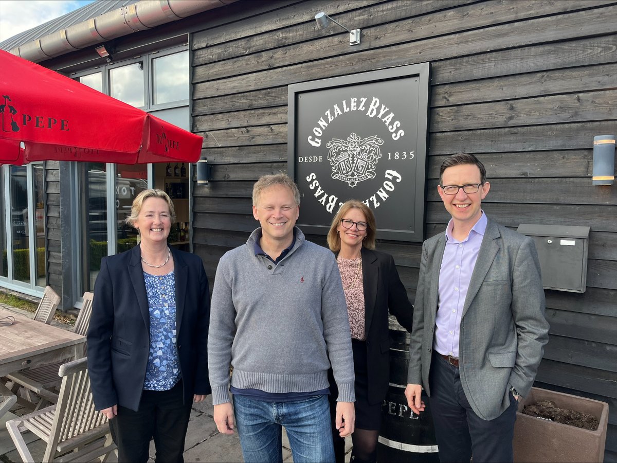 Thank you to Secretary of State @grantShapps for joining us at the fantastic @GonzalezByassUK in his constituency, and listening to how they will be impacted by the new duty system from 1 August