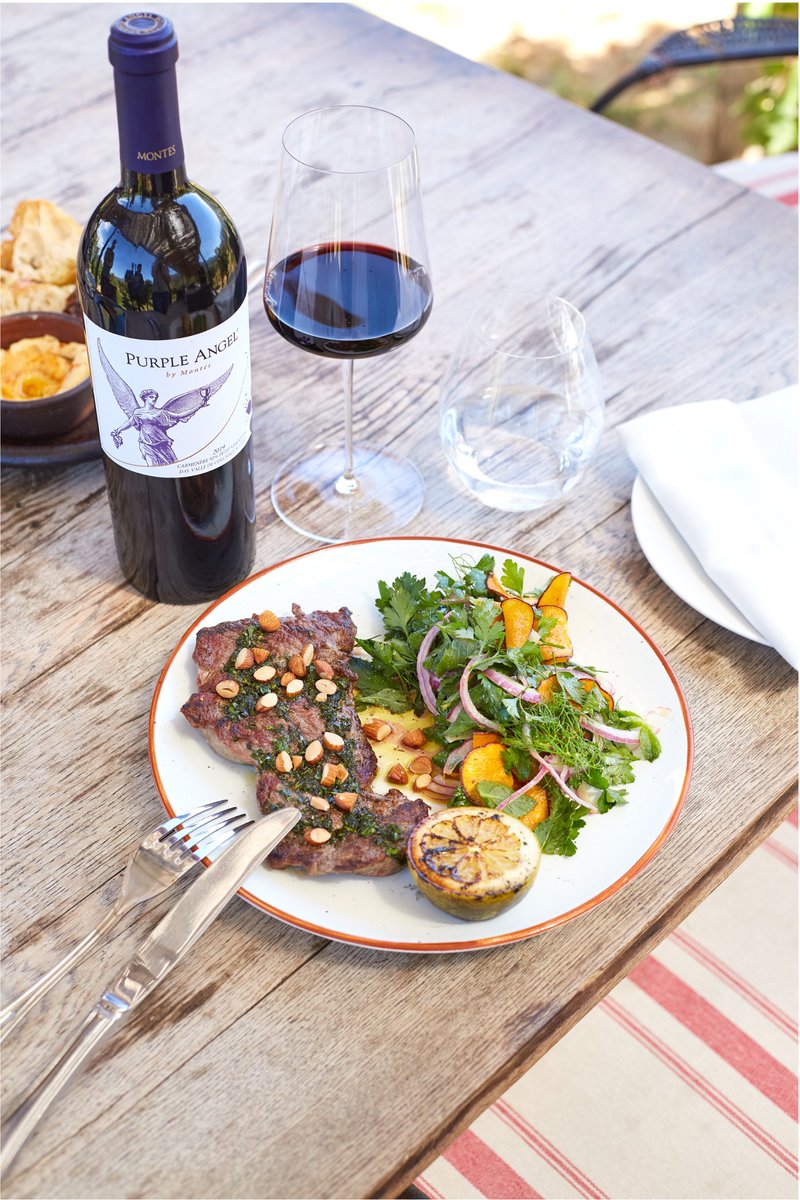 Indulge in #ATouchOfGrace this week in two simple steps:

1️⃣ Pour yourself a glass of the sublime @PurpleAngelWine for a moment of pure bliss. 

2️⃣ Dine al fresco in alignment with nature to reinvigorate the senses.

#purpleangel #carmenere #premiumwine bit.ly/3l6BZKZ