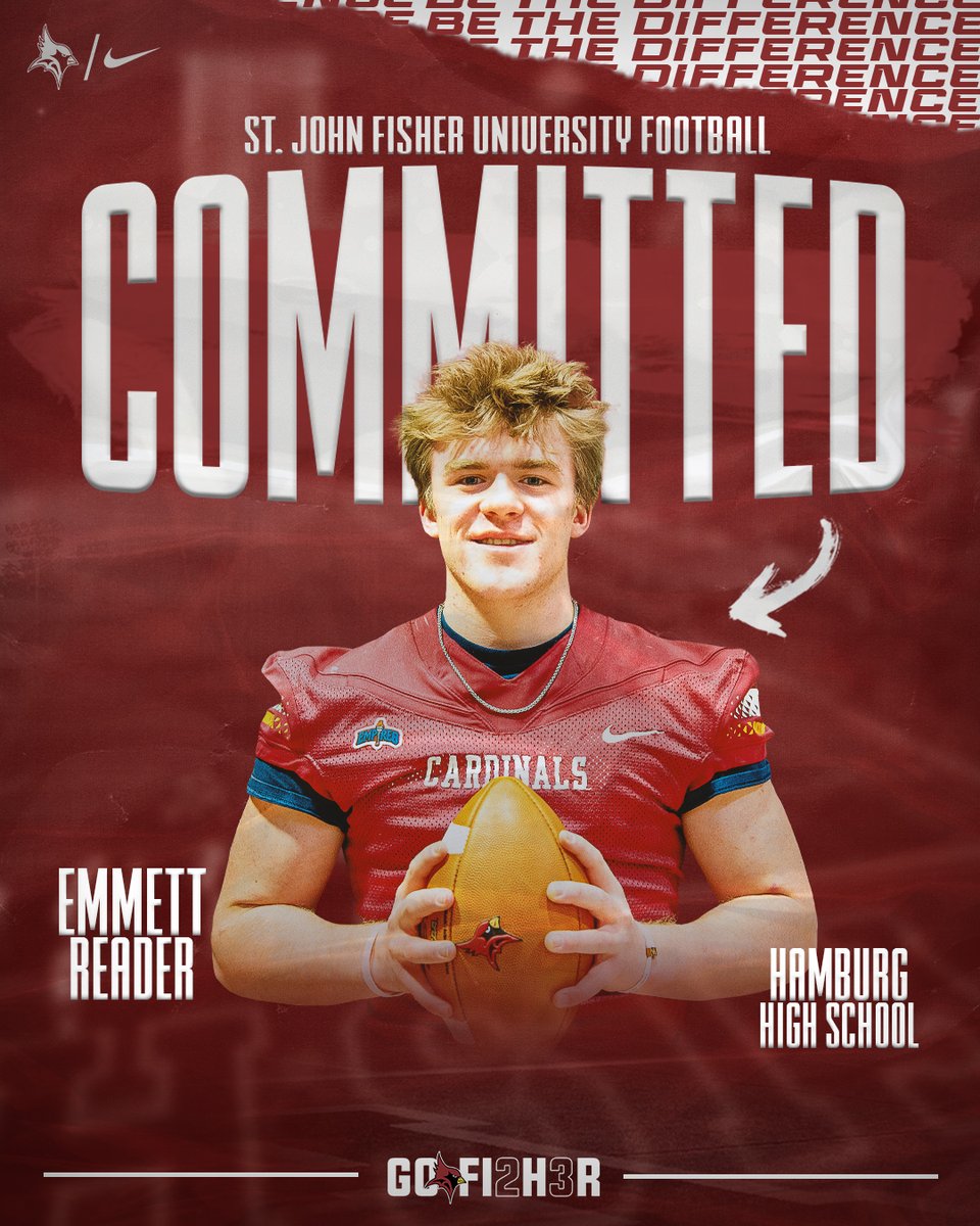 🚨Emmett Reader
📍Hamburg, NY
📚Hamburg High School
🏈Running Back

Please help us in welcoming Emmett to the Cardinal Family!
#BeTheDifference #GOFI2H3R #CardinalCode