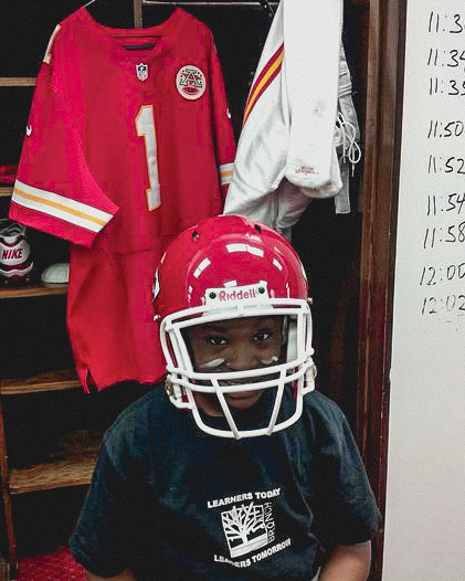Chiefs's tweet photo. Born to be a Chief ❤️ https://t.co/sLjGQh57ej