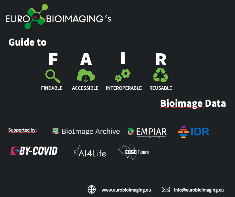 EuroBioImaging's tweet photo. Curious about #FAIRdata? For pointers to #FAIRify your #imaging data, check 👀out #EuroBioImaging's Guide to FAIR BioImage Data playlist. It includes basic principles, use cases, presentations from image repositories &amp; more!
Watch 📺⤵️
https://t.co/XPug6hKIxS https://t.co/ZlNQuROJXg