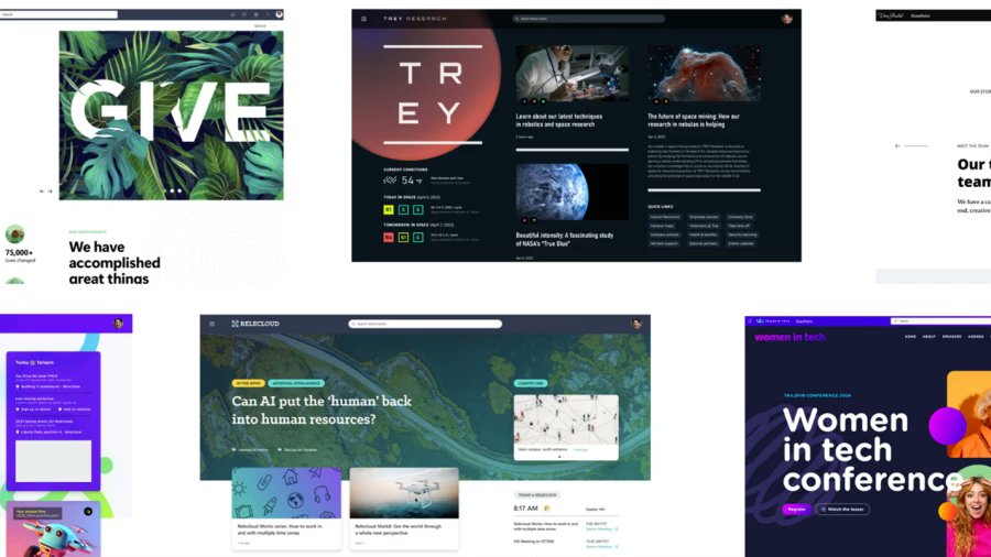 I like the look of these new designs. #intranets will look even better in #SharePoint now. #M365Conf