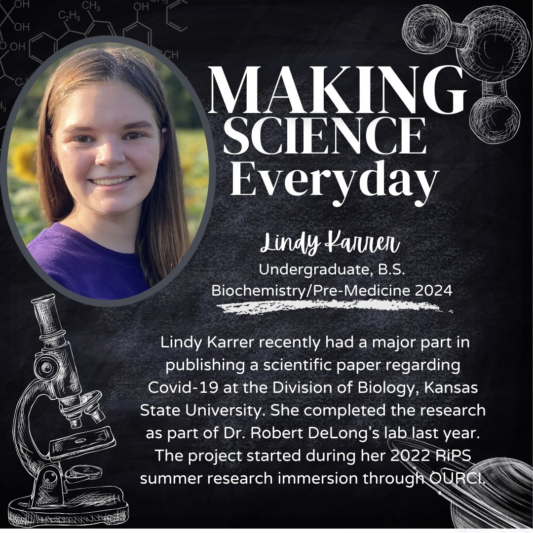 ESS_KState's tweet photo. TRIO ESS is happy to congratulate Emily's student Lindy Karrer on publishing her scientific research paper! She completed the research and put in hours of hard work, out of her passion for science! 🧪🔬
Here is a link to her paper! Check it out!👇
https://t.co/iVfUw0nadl https://t.co/e1ZsAo6KW5
