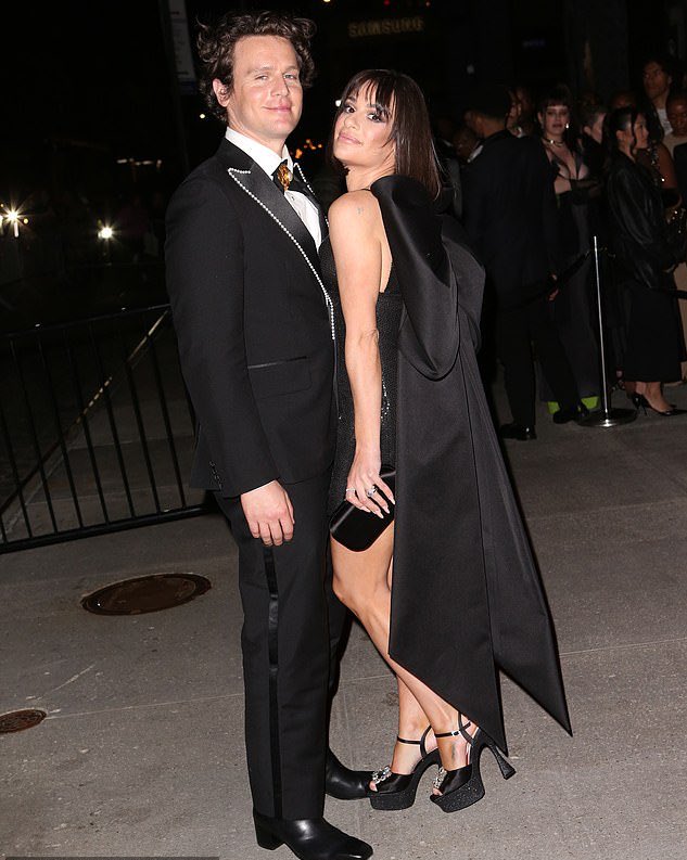 Jonathan Groff with friends at the #MetGala after party..