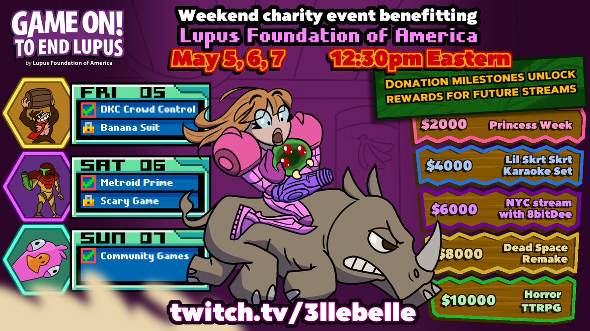Every year it hits this point days before GOTEL and I have no idea where the time went! 

Only 3 days away!! Till we’re raising money for <a href="/LupusOrg/">Lupus Foundation of America</a>. 💜

Let’s kick Lupus Butt!! 

#GOTEL