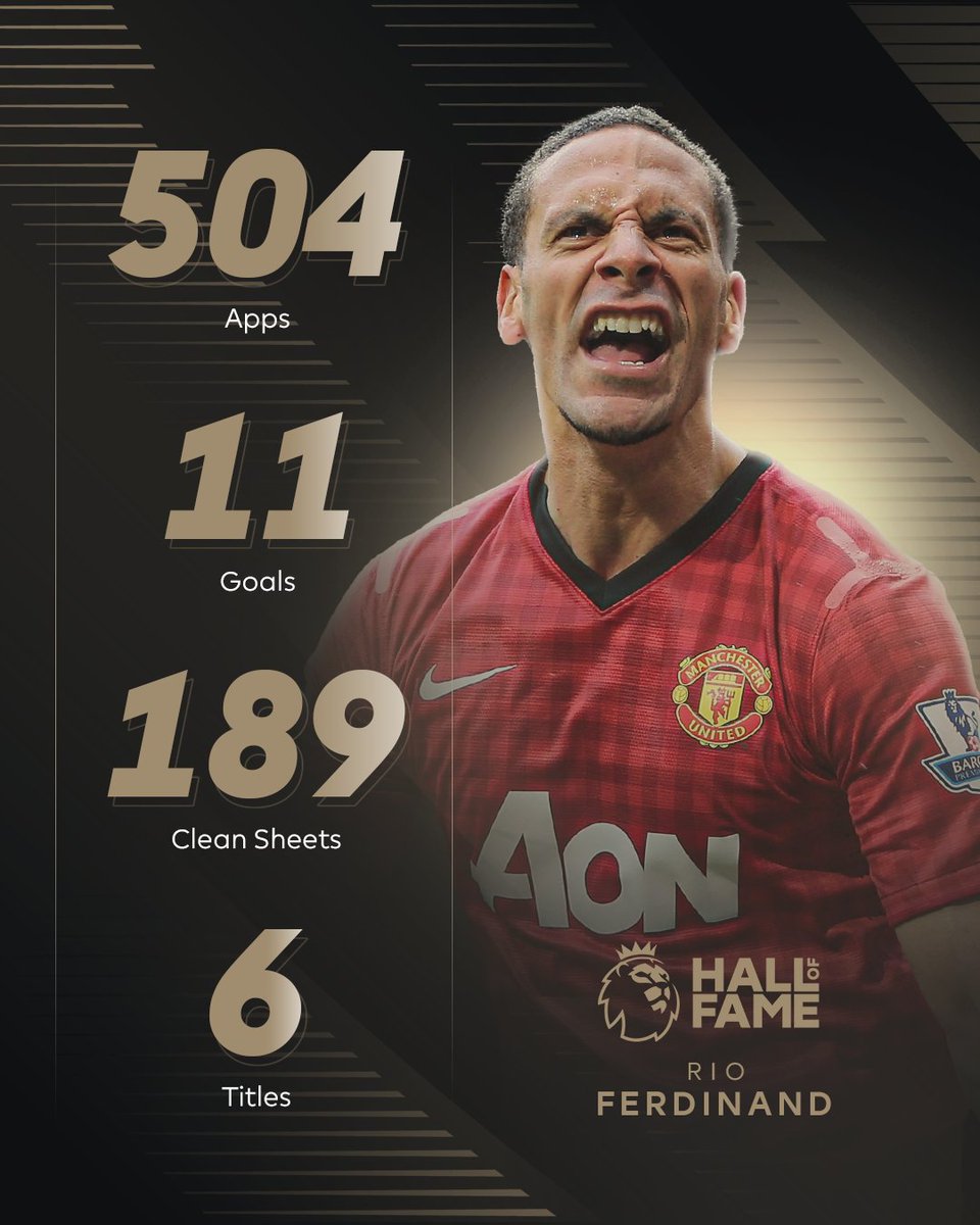 The accomplishments of a great 🏆 

@rioferdy's career in numbers as he joins the #PLHallOfFame