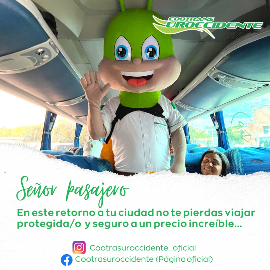 Viaja con nosotros y siéntete seguro🌴😎
.
.

#UnidosPorLaVida #apartadoantioquia #Urabá #encomiendas #seguro #transporte #Cootransuroccidente #envios #maletasdeviaje #Unidos #MinisterioDeTransporte #gobernaciondeAntioquia #equipaje #viaje