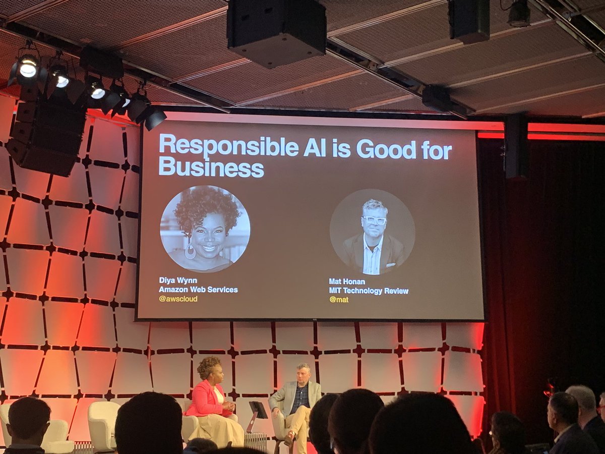 ilkedemir's tweet image. Learning about @awscloud’s Responsible AI perspective from @mrswynn3 at #EmTechDigital.