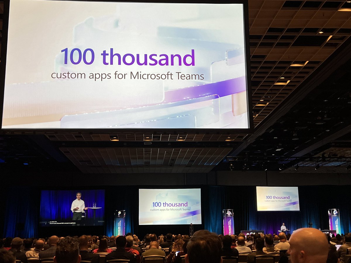 Impressive growth numbers for #Microsoft365 🚀 - 300 Million Monthly Active users in #MicrosoftTeams - 200 petabytes new content added monthly to #SharePoint - 100 thousand custom apps for Microsoft Teams We are only just getting started… #M365conf23 #Microsoft365dev