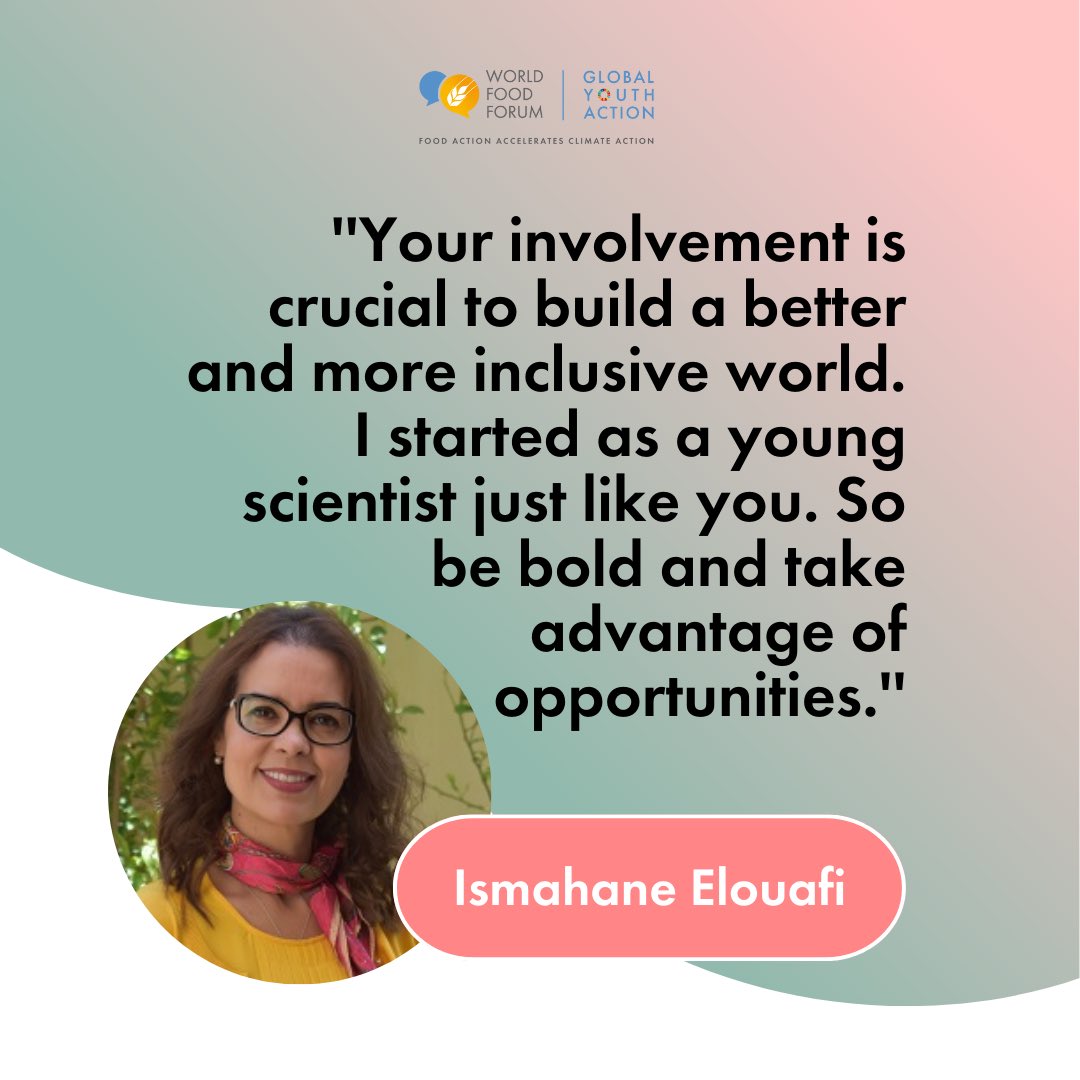 🔴 Live now: WFF Innovation Launch Event

<a href="/FAO/">Food and Agriculture Organization</a> Chief Scientist, Ismahane Elouafi encourages young scientists to keep going and keep growing in order to build a better life for all.

<a href="/IsmahaneElouafi/">Ismahane Elouafi</a> <a href="/FAOScienceChief/">FAO Chief Scientist</a>

👉 media.un.org/en/asset/k1o/k…

#FoodAction #ClimateAction