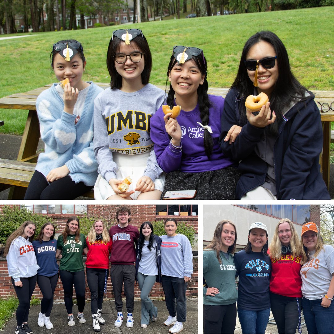 Marianapolis's tweet image. Congratulations to the Class of 2023! Yesterday they celebrated Decision Day by sporting some new gear. Only 33 days until commencement! #MPrep2023