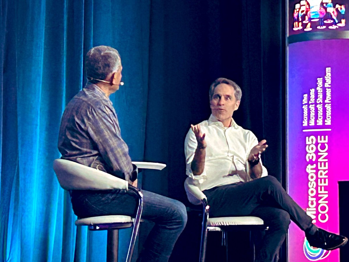 Heather Cook she/her #WootWoot (@heddamaven) on Twitter photo Great kickoff for #M365Conf <a href="/jeffteper/">Jeff Teper</a> & EVP Microsoft 365 Rajesh Jha Fireside Chat #Keynote talking history of the cloud and platform shifts. Super cool. @microsoft365 #CommunityLuv Great kickoff for #M365Conf <a href="/jeffteper/">Jeff Teper</a> & EVP Microsoft 365 Rajesh Jha Fireside Chat #Keynote talking history of the cloud and platform shifts. Super cool. @microsoft365 #CommunityLuv
