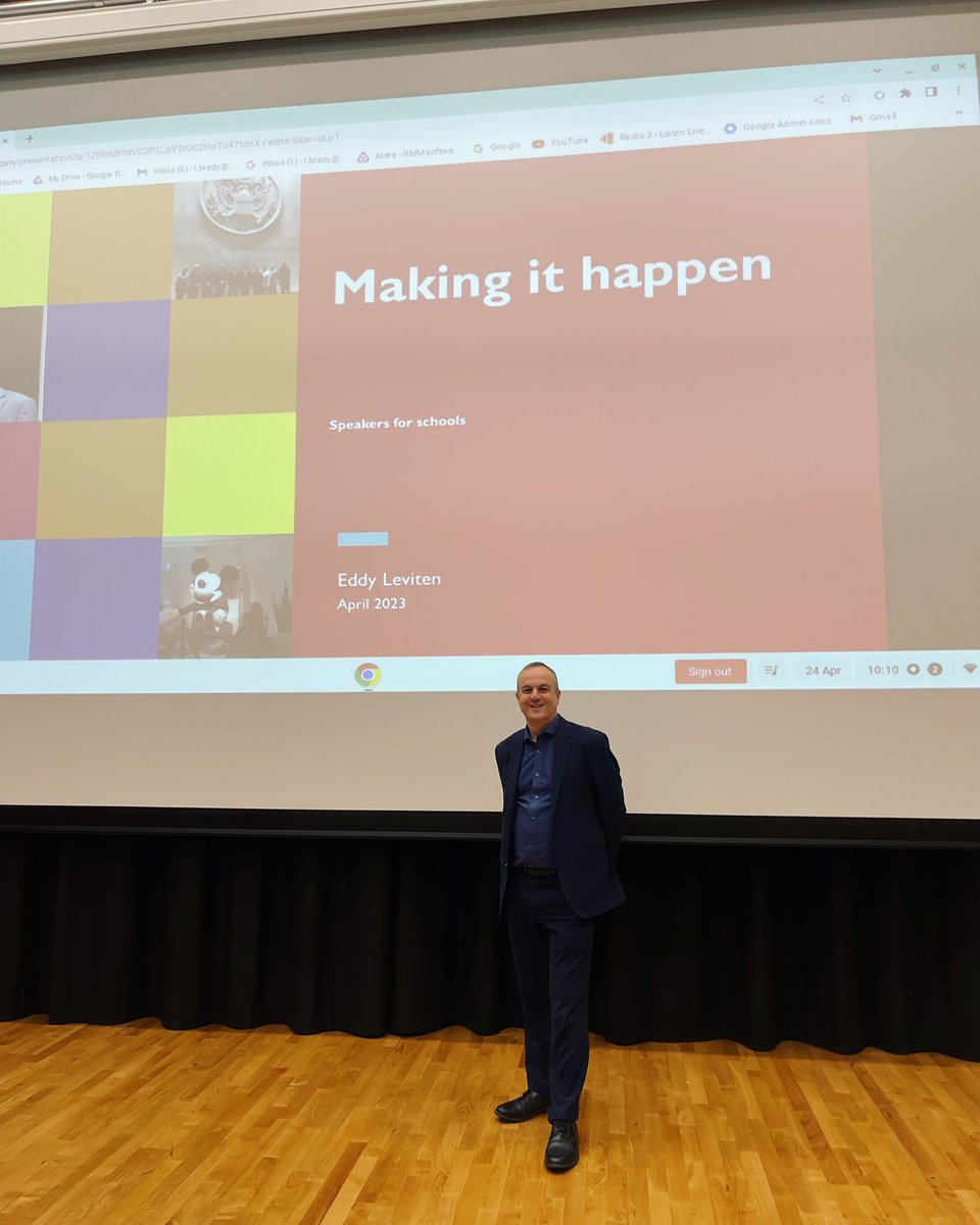 Last week we welcomed Eddy Leviten to our Sixth Form, who spoke to our Year 12 Politics and Year 12 Economic students on all things Policy. This was an extremely inspiring talk. A huge thank you to @speakersforschools for organising!