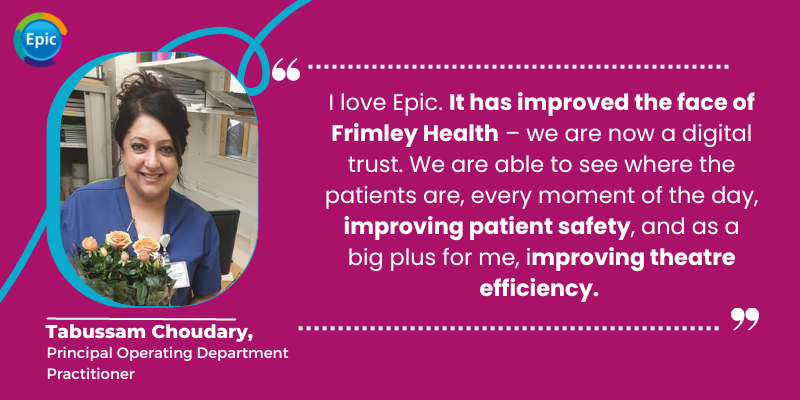 Our electronic patient record (EPR) system provides    patient information instantly to <a href="/FrimleyHealth/">Frimley Health NHS Foundation Trust 💙</a> staff, reducing delay and improving our efficiency.

Find out more: ➡️ bit.ly/3e1L3e6