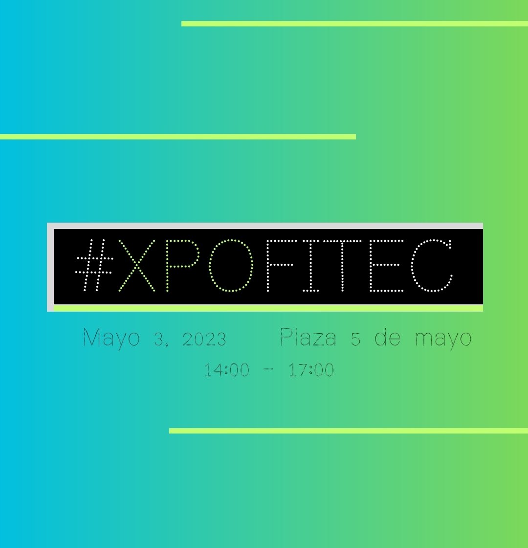soyfitec's tweet image. #xpofitec
Miércoles 3 de mayo
2:00 - 5:00 pm
Plaza 5 de mayo
#soyfitec
#montemorelos
#umsumando
#estudiaingenieria