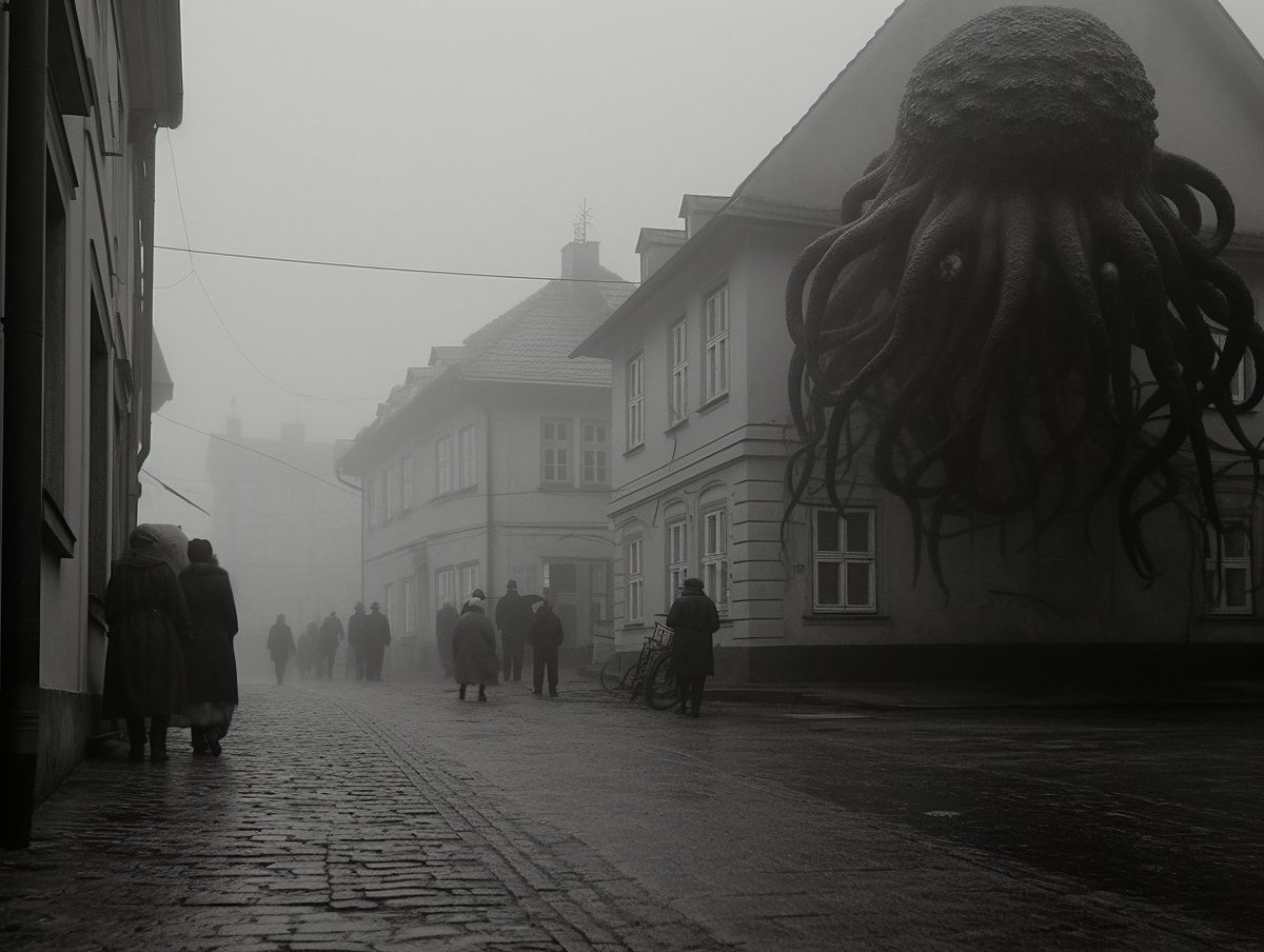 normalcata's tweet photo. Coexistence
#oldphoto #truephoto #postphotography #promptography #midjourney #nft #ai #aiart #darkart #Lovecraft https://t.co/xsjiBVlRHS