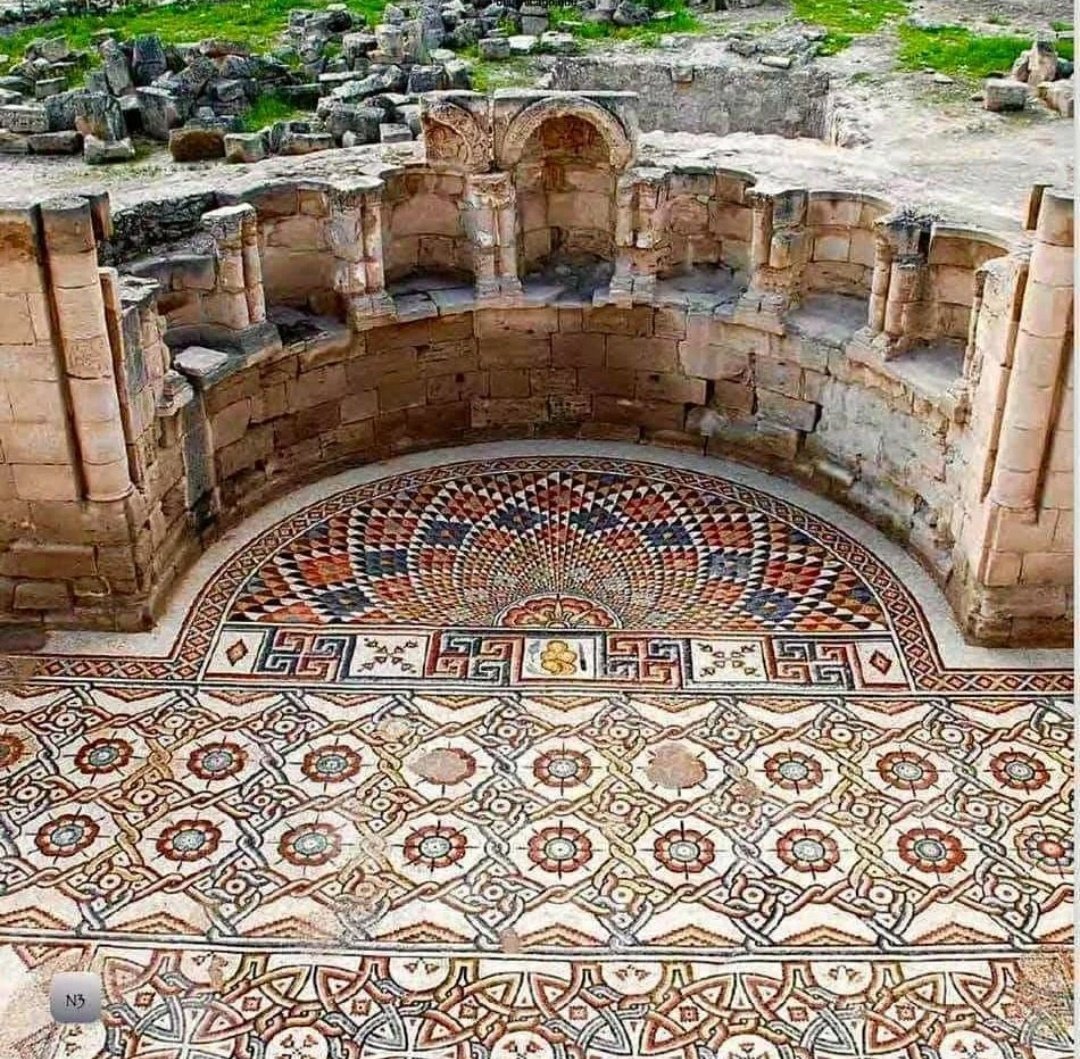 Mosaics at Hisham's Palace also known as Khirbat al-Mafjar, one of the largest floor mosaics in the world, 8th Century CE; West Bank, Jericho, Palestine.

Detailed Post -
instagram.com/p/CfE_5uhhX3B/…

#archaeohistories