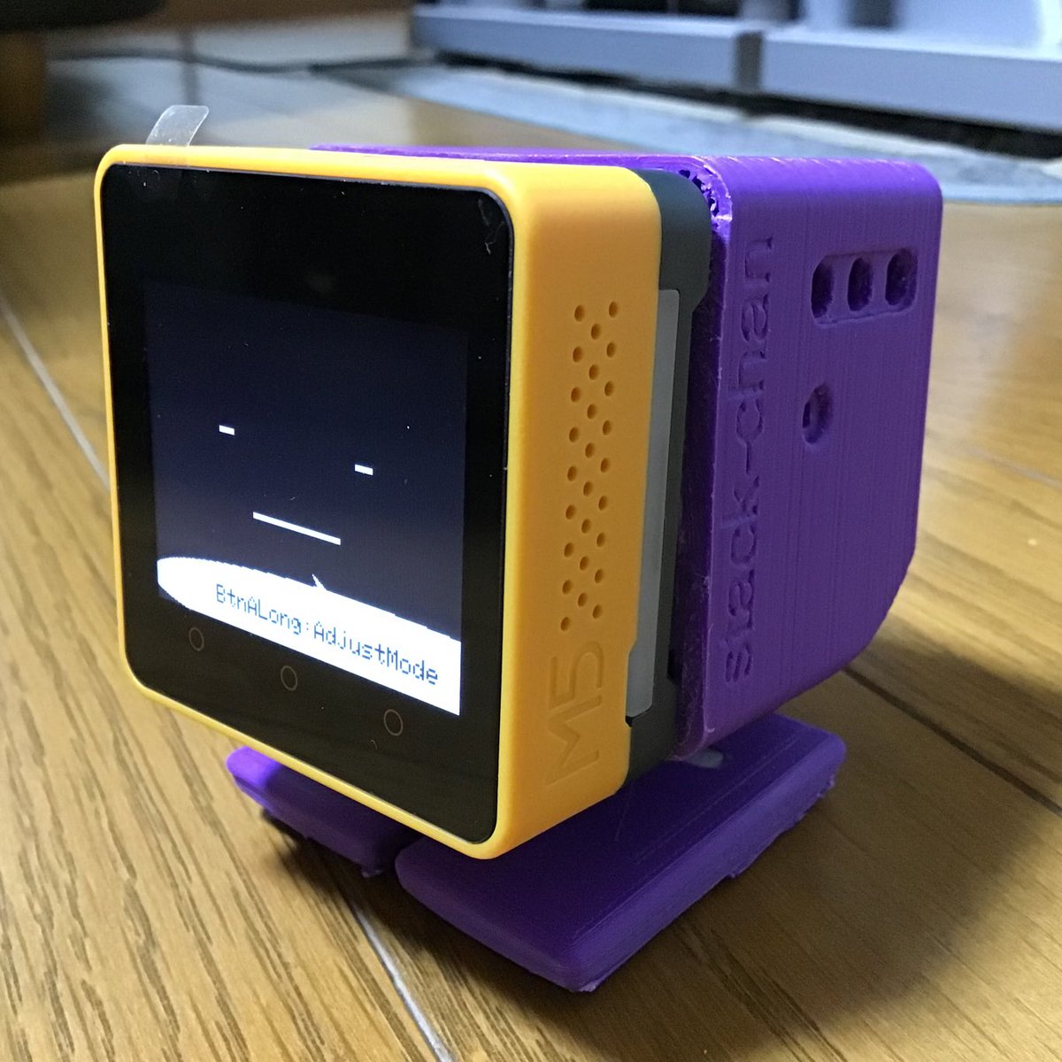 citrine_quartz's tweet photo. #ｽﾀｯｸﾁｬﾝ 形になりました
M5Stack AWSを一度は分解したのですが、
結局、使い勝手が良さそな⁦@kennel_org⁩ さんのマグネット吸着シェルを使わせて頂きました
Bottom付きでも違和感なく良い感じです
stlデータを使わせて頂いた⁦@kennel_org⁩ 様と⁦@mongonta555⁩ 様に感謝です https://t.co/85lIruhnVZ