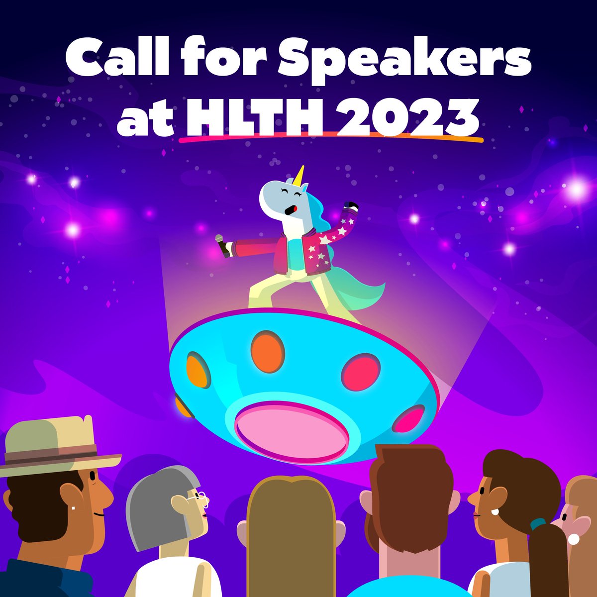 HLTHEVENT's tweet photo. 🗣️ Applications are now open to speak on the biggest stage for health innovation 🗣️

This is your opportunity to inspire our health community and make an impact on our future. 
 
Be bold. Be creative. Be fearless. 

Apply to speak 👉 https://t.co/sHRhYeRn3V #HLTH2023 https://t.co/Bbu051pXD7