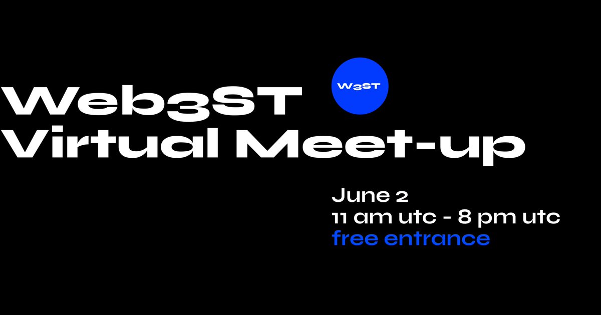 #Web3StrongerTogether is coming back with something new & exciting - Web3ST Virtual 1-day Meet-up🔥 Book June 2 in your calendars cause you're going to spend it with our web3 family💛 Further details coming soon - stay alerted🚨👀