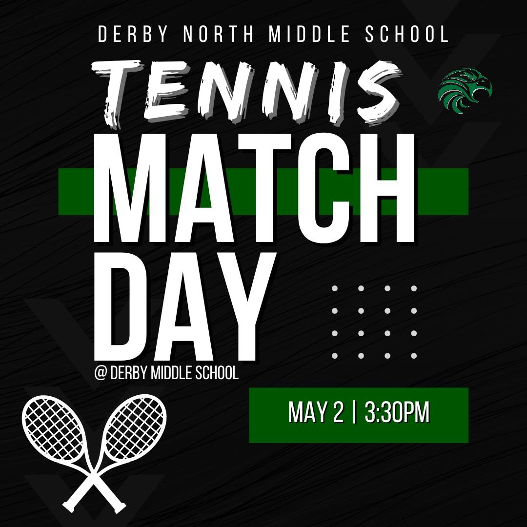 DNMSFalcons's tweet image. Good luck to our tennis team today as they take on Salina South at home! 🎾💚

#DerbyProud #GreenisMagic #Tennis #DerbyNorth