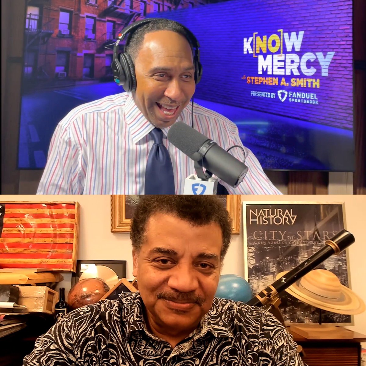 Tomorrow on @KnowMercyPod. The man <a href="/neiltyson/">Neil deGrasse Tyson</a>. 

This was a reallll interesting one. 

Subscribe now so you don’t miss out: youtube.com/channel/UC2ORE…